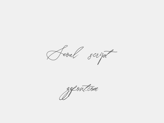 Seoul script