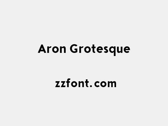 Aron Grotesque