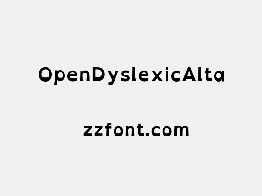 OpenDyslexicAlta