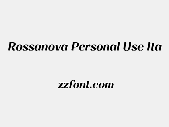 Rossanova Personal Use Ita