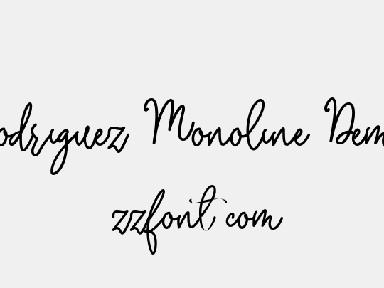 Rodriguez Monoline Demo