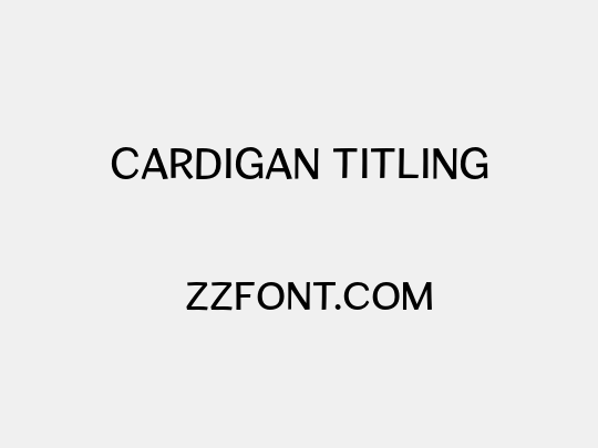 Cardigan Titling