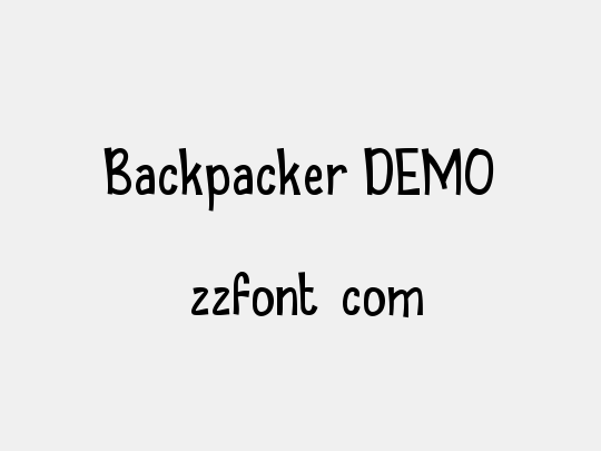 Backpacker DEMO
