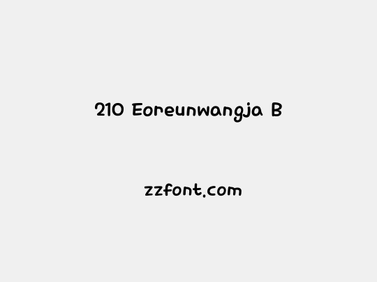 210 Eoreunwangja B