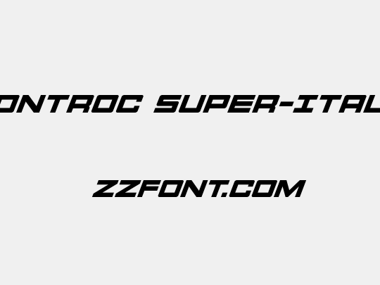 Montroc Super-Italic