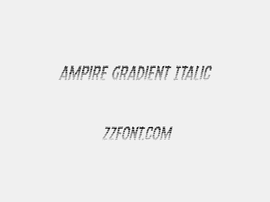 Ampire Gradient Italic
