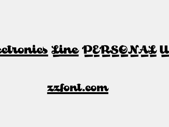 Electronics Line PERSONAL USE