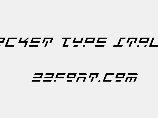 Rocket Type Italic