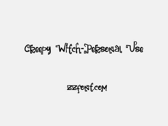 Creepy Witch-Personal Use