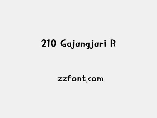 210 Gajangjari R