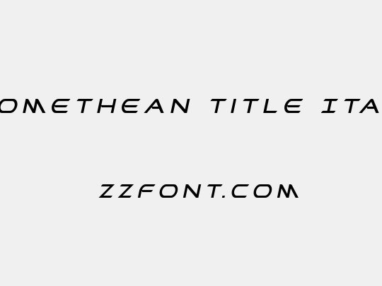 Promethean Title Italic