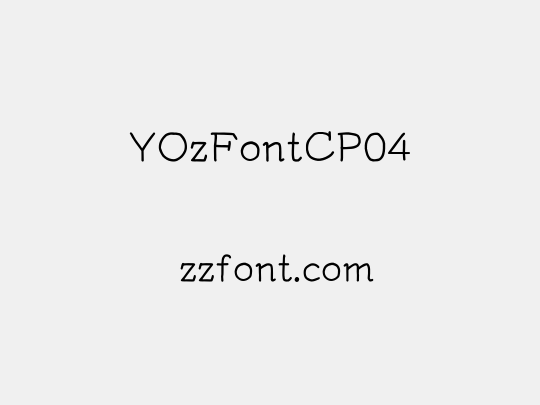 YOzFontCP04