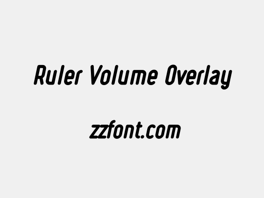 Ruler Volume Overlay