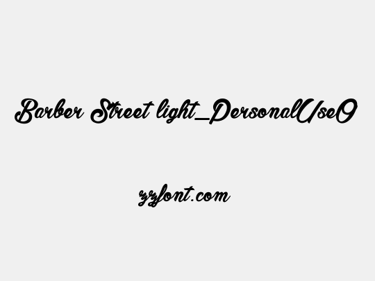 Barber Street light_PersonalUseOnly