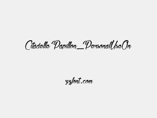 Citadelle Papillon_PersonalUseOnly