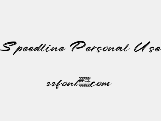 Speedline Personal Use