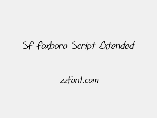 SF Foxboro Script Extended