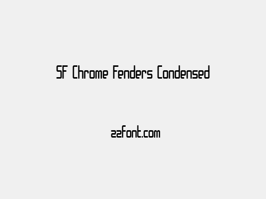 SF Chrome Fenders Condensed