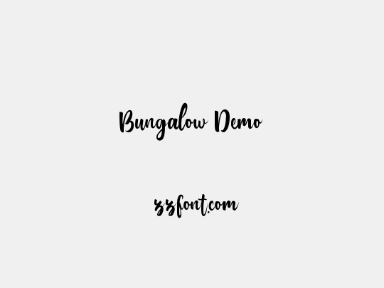 Bungalow Demo