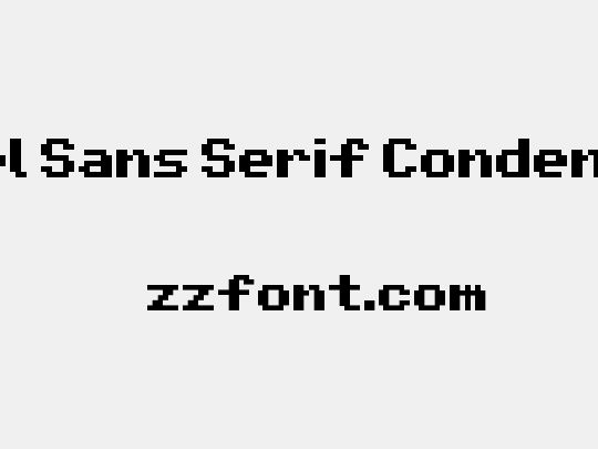 Pixel Sans Serif Condensed