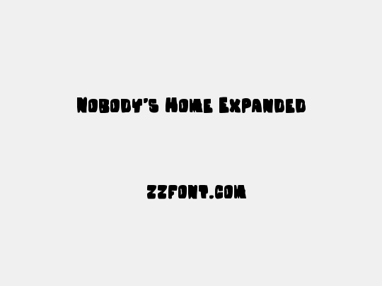 Nobody's Home Expanded