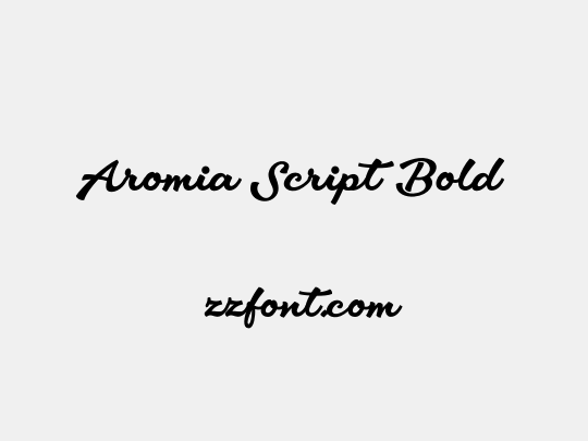Aromia Script Bold