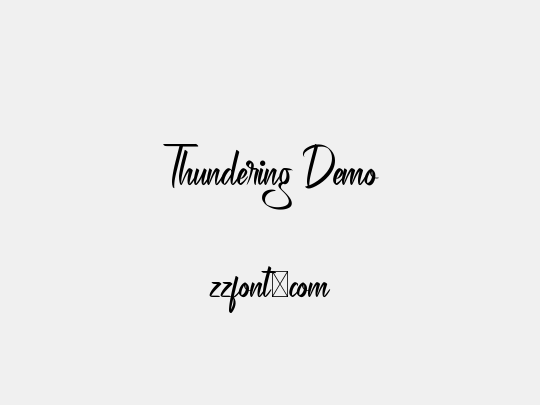 Thundering Demo