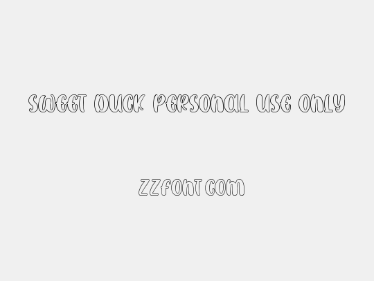 SWEET DUCK Personal Use Only