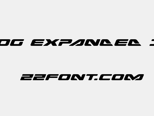 Sea-Dog Expanded Italic