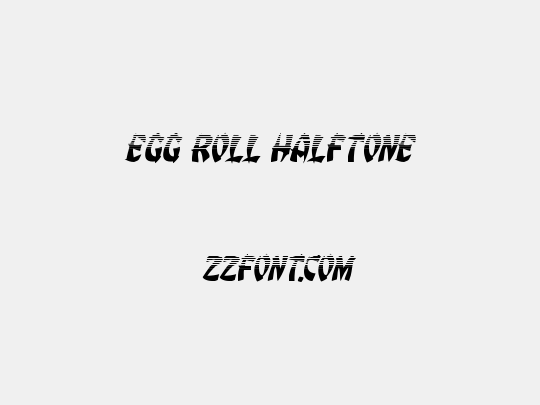 Egg Roll Halftone