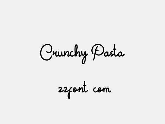 Crunchy Pasta