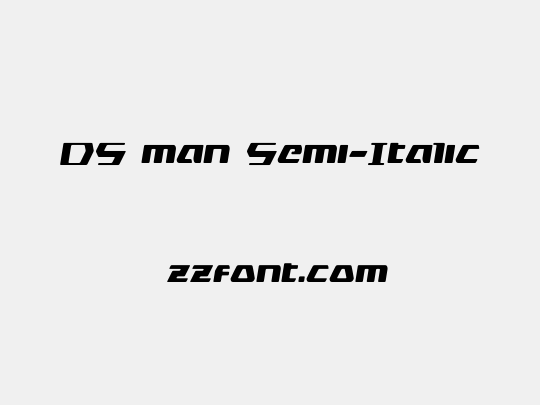 DS man Semi-Italic