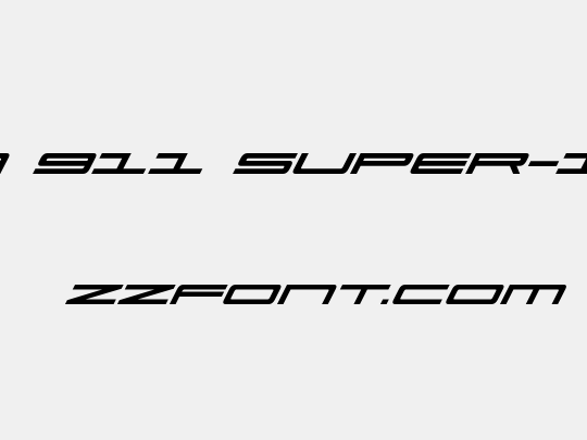 Ultra 911 Super-Italic