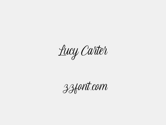 Lucy Carter