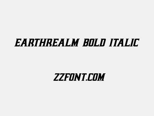 Earthrealm Bold Italic