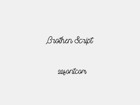 Brothen Script