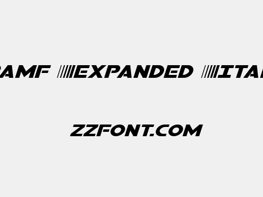 Bamf Expanded Italic