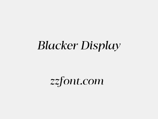 Blacker Display