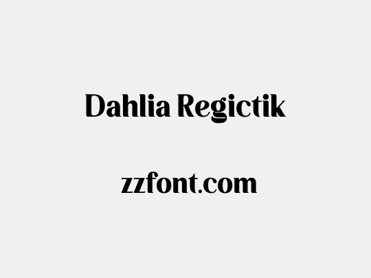 Dahlia Regictik