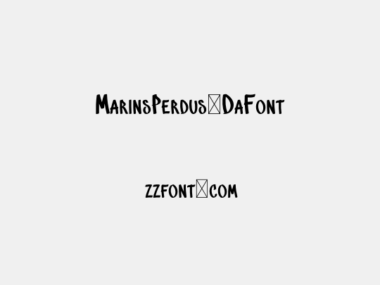 MarinsPerdus-DaFont
