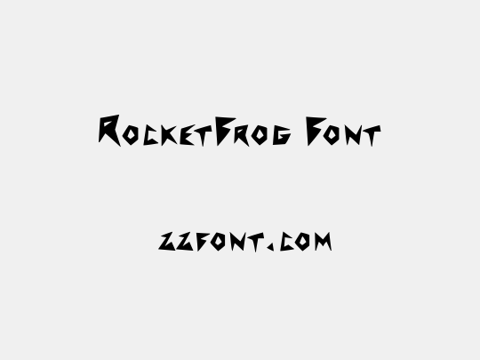 RocketFrog Font