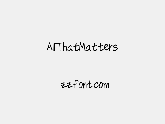 AllThatMatters