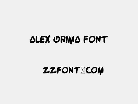 Alex Grima Font