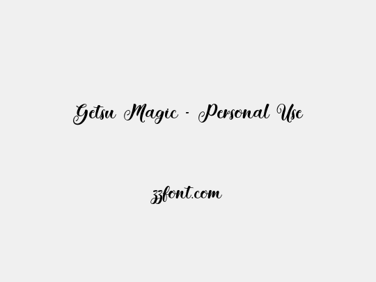 Getsu Magic - Personal Use