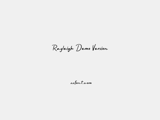 Rayleigh Demo Version