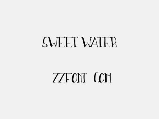 Sweet Water