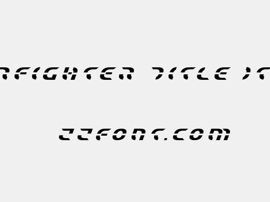 Starfighter Title Italic