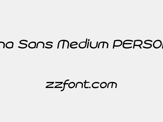 Roona Sans Medium PERSONAL