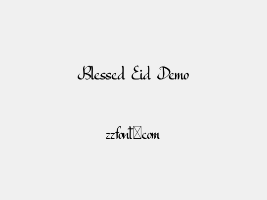 Blessed Eid Demo