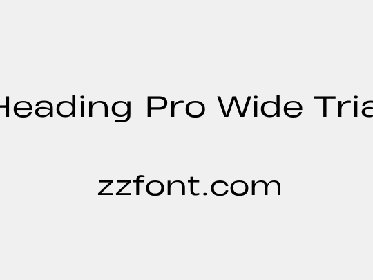 Heading Pro Wide Trial